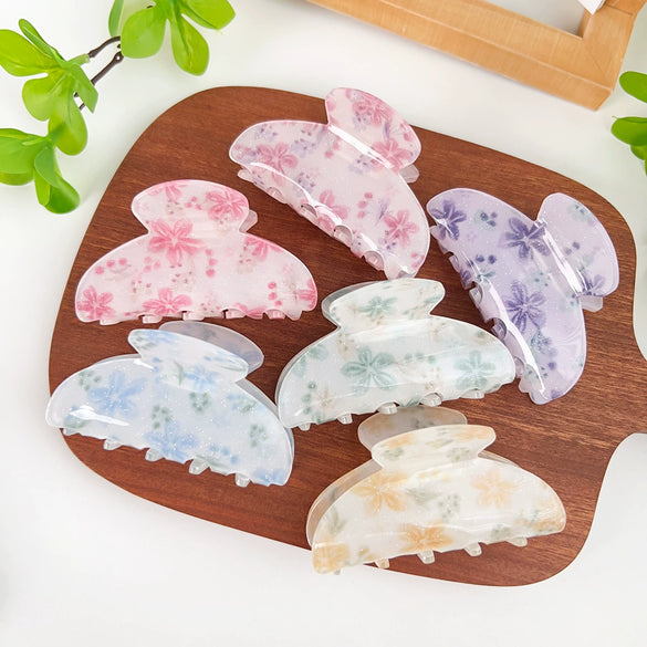 Wholesale Handmade Acrylic Fresh Floral Flower Hairpin For Women