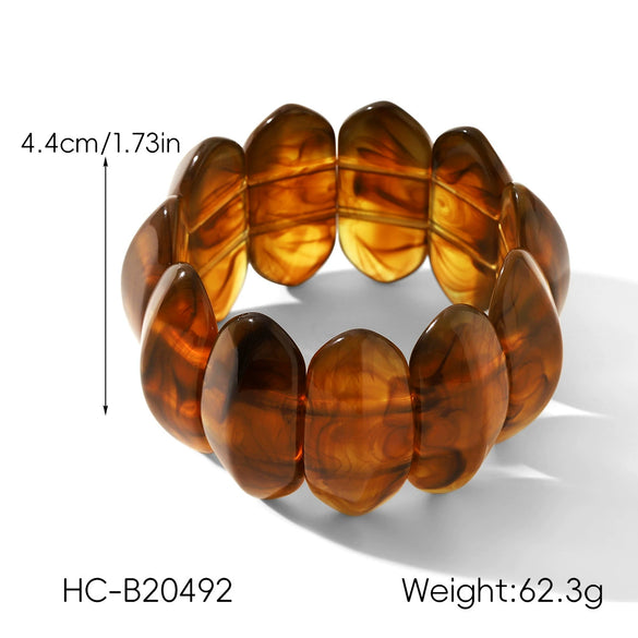 Wholesale Handmade Acrylic Geometric Bracelet Highend Jewelry