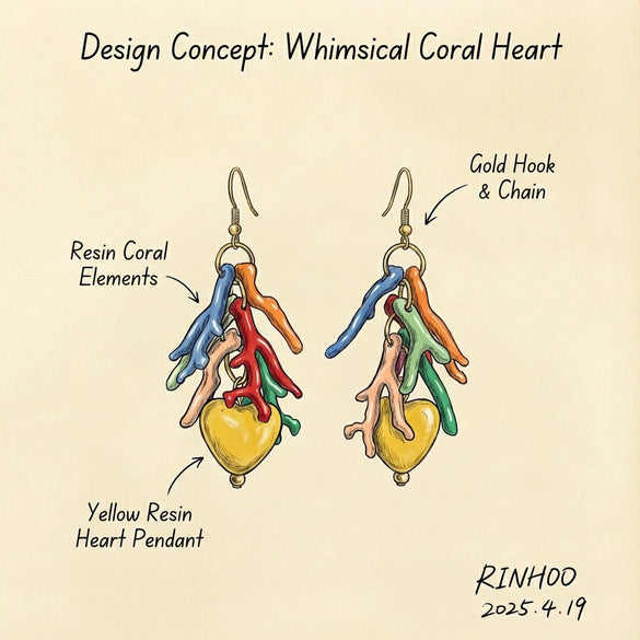 Wholesale Handmade Acrylic Heart Geometric Women's Earrings