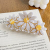 Wholesale Handmade Acrylic Sweet Plant Flowers Style Hair Grip Clip For Women
