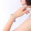Wholesale Handmade Adjustable Woven Opening Bracelet Titanium Steel 18K Gold Plated Jewelry In Simple Style