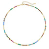 Wholesale Handmade African Turquoise Red Coral Copper Natural Stone Geometric Style Chain Necklace For Women