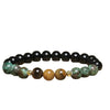 Wholesale Handmade Agate And Stainless Steel Geometric Cross Beaded Bracelet