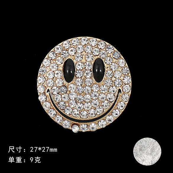 Wholesale Handmade Alloy Mobile Phone Shell Car Air Outlet And Hair Accessories With Creative Smiley Design And Electroplating Treatment