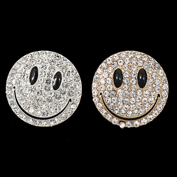 Wholesale Handmade Alloy Mobile Phone Shell Car Air Outlet And Hair Accessories With Creative Smiley Design And Electroplating Treatment