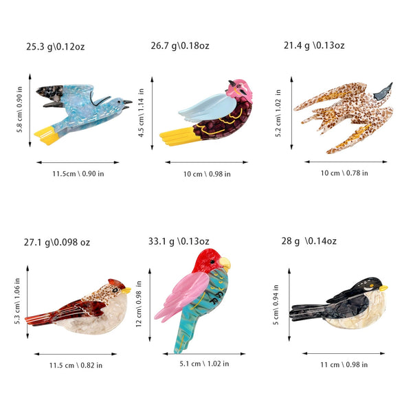 Wholesale Handmade Animal Design Acetate Hair Shark Clip For Women