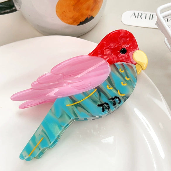 Wholesale Handmade Animal Design Acetate Hair Shark Clip For Women