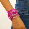 Wholesale Handmade Bead Bohemian Geometric Elastic Folding Bracelet Jewelry