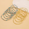 Wholesale Handmade Bead Bohemian Geometric Elastic Folding Bracelet Jewelry