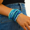 Wholesale Handmade Bead Bohemian Geometric Elastic Folding Bracelet Jewelry