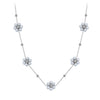 Wholesale Handmade Beaded Chain Flower Pearl Geometric Calendering Chain Electroplated Necklace For Women