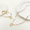Wholesale Handmade Beaded Titanium Steel Necklace And Bracelet Set For Women With Stars Sun Moon Clouds Universe Pattern And Electroplating Treatment