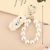 Wholesale Handmade Beads Cartoon Animals Plush Bear Pendant Keychain Hanging Chain