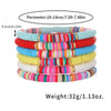 Wholesale Handmade Bohemian Soft Pottery Geometric Round Beads Beaded Combination Bracelet For Women And Men