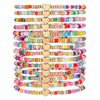 Wholesale Handmade Ceramic Rice Bead Bracelet With Animal And Zodiac Pattern Unisex Style