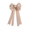 Wholesale Handmade Cloth Christmas Bow Ornaments Pendant For Christmas Tree Decorations