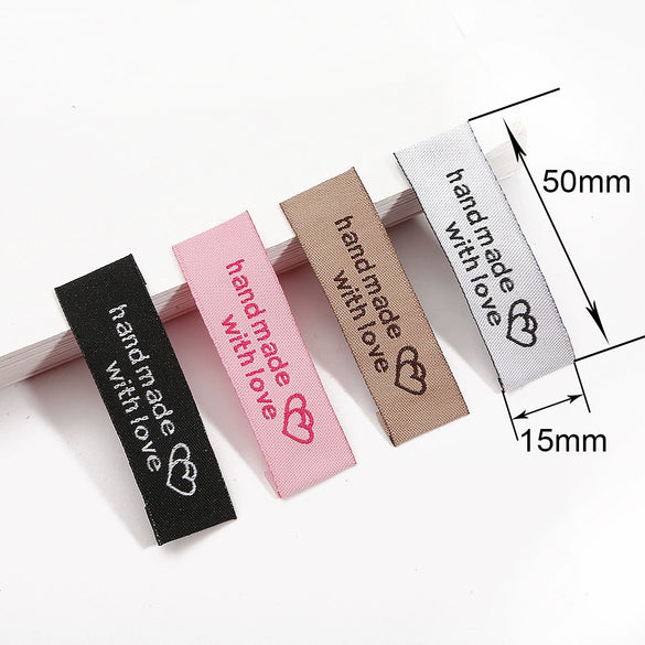 Wholesale Handmade Cloth Clothing Labels With Printing Sewing Craft Accessories