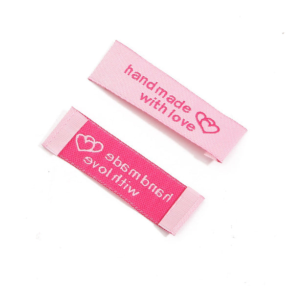 Wholesale Handmade Cloth Clothing Labels With Printing Sewing Craft Accessories