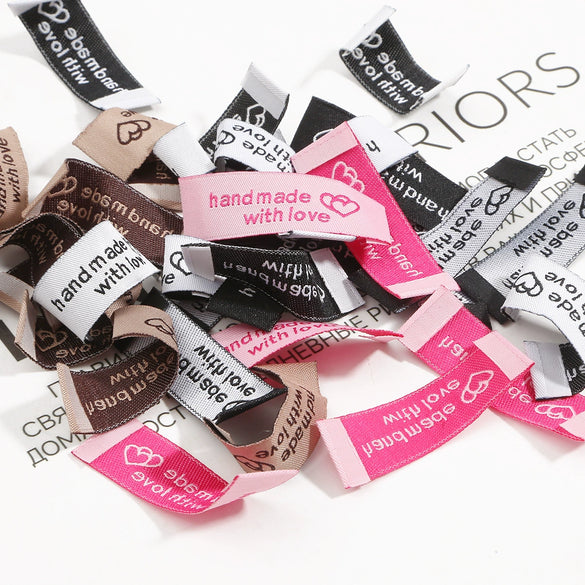 Wholesale Handmade Cloth Clothing Labels With Printing Sewing Craft Accessories