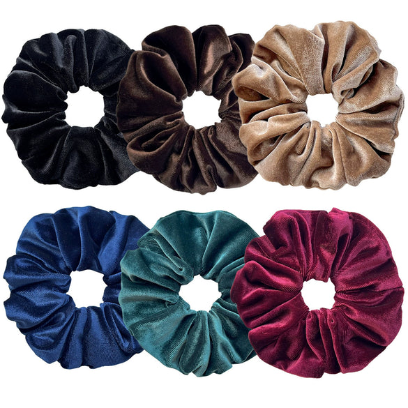 Wholesale Handmade Cloth Flannel Retro Large Size Hair Ring Hair Accessories