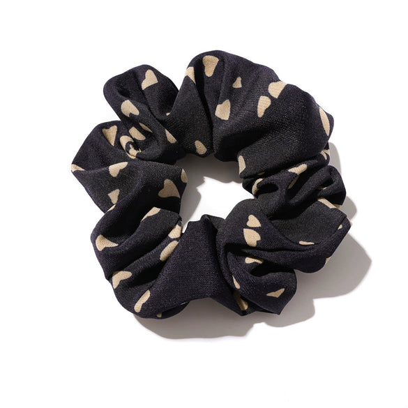 Wholesale Handmade Cloth Heart Hair Ring For Girls High Elasticity Summer New Ins Style