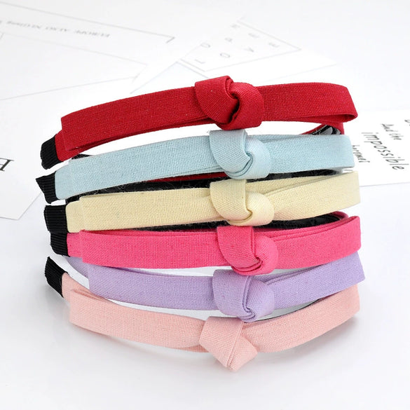 Wholesale Handmade Cloth Knotted Bow Headband For Women Hair Accessories