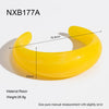 Wholesale Handmade Colorful Gradient C Shaped Resin Open Bracelet Women's Jewelry Accessories