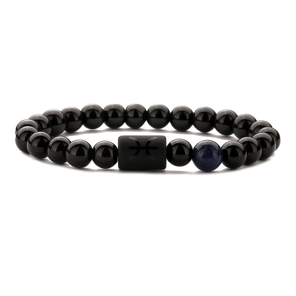 Wholesale Handmade Constellation Agate Elastic Bracelet