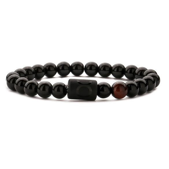 Wholesale Handmade Constellation Agate Elastic Bracelet