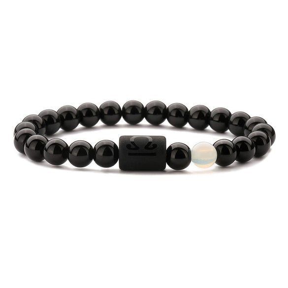 Wholesale Handmade Constellation Agate Elastic Bracelet