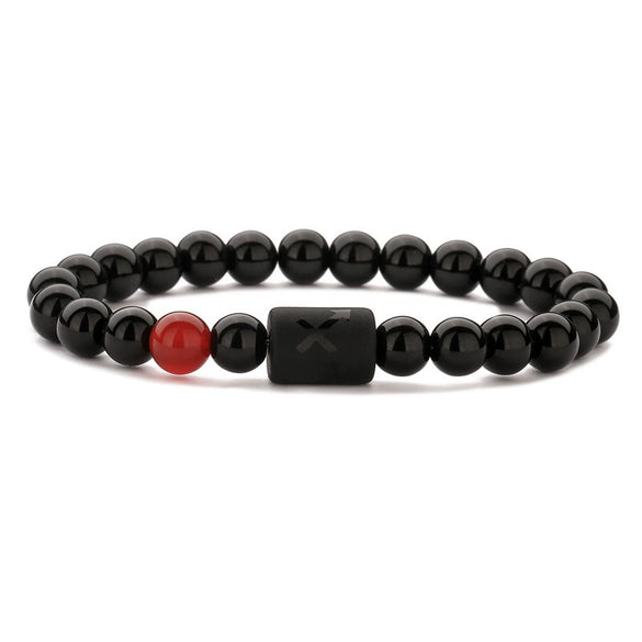 Wholesale Handmade Constellation Agate Elastic Bracelet
