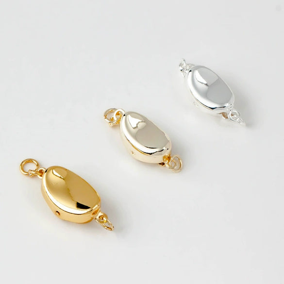 Wholesale Handmade Copper Accessories Electroplated 18K Gold Buckle For Pearl Bracelet And Necklace Connection