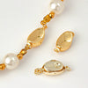 Wholesale Handmade Copper Accessories Electroplated 18K Gold Buckle For Pearl Bracelet And Necklace Connection