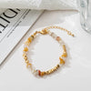 Wholesale Handmade Copper And Natural Stone Geometric Clavicle Necklace