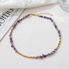 Wholesale Handmade Copper And Natural Stone Geometric Clavicle Necklace