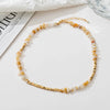 Wholesale Handmade Copper And Natural Stone Geometric Clavicle Necklace