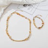 Wholesale Handmade Copper And Natural Stone Geometric Clavicle Necklace