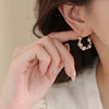 Wholesale Handmade Copper Baroque Colorful Irregular Pearl Women's Earrings