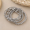Wholesale Handmade Copper Geometric Minimalist Women's Stacked Beads Elastic Rope Bracelet