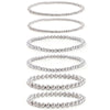 Wholesale Handmade Copper Geometric Minimalist Women's Stacked Beads Elastic Rope Bracelet
