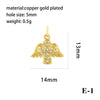 Wholesale Handmade Copper Jewelry Accessories With Inlaid Zircon And Cartoon Characters Angel Boy Girl Small Pendant Diy Necklace