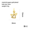 Wholesale Handmade Copper Jewelry Accessories With Inlaid Zircon And Cartoon Characters Angel Boy Girl Small Pendant Diy Necklace