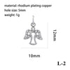 Wholesale Handmade Copper Jewelry Accessories With Inlaid Zircon And Cartoon Characters Angel Boy Girl Small Pendant Diy Necklace