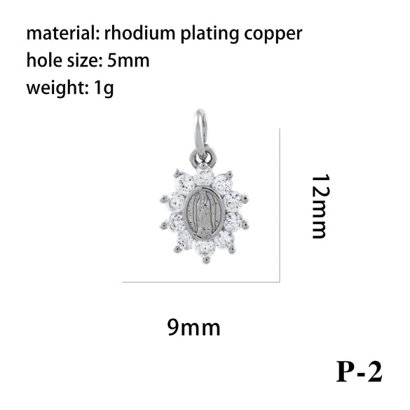 Wholesale Handmade Copper Jewelry Accessories With Inlaid Zircon And Cartoon Characters Angel Boy Girl Small Pendant Diy Necklace