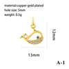 Wholesale Handmade Copper Jewelry Accessories With Inlaid Zircon And Cartoon Characters Angel Boy Girl Small Pendant Diy Necklace