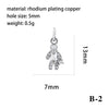 Wholesale Handmade Copper Jewelry Accessories With Inlaid Zircon And Cartoon Characters Angel Boy Girl Small Pendant Diy Necklace