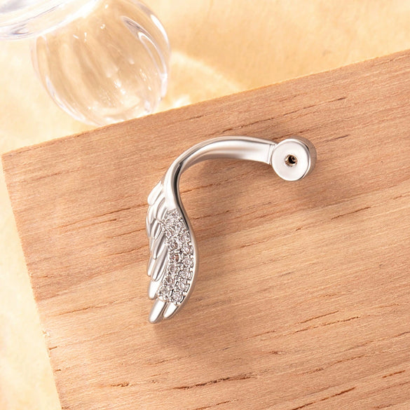 Wholesale Handmade Copper Wings Earrings With Electroplating Simple And Natural Style For Women
