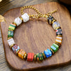 Wholesale Handmade Crystal Glass Beads Bracelet With Geometric Style