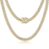 Wholesale Handmade Diamond Hiphop Gold Plated Copper Cuban Chain Necklace For Unisex