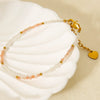 Wholesale Handmade Electroplated Geometric Stainless Steel Beaded Bracelet For Women